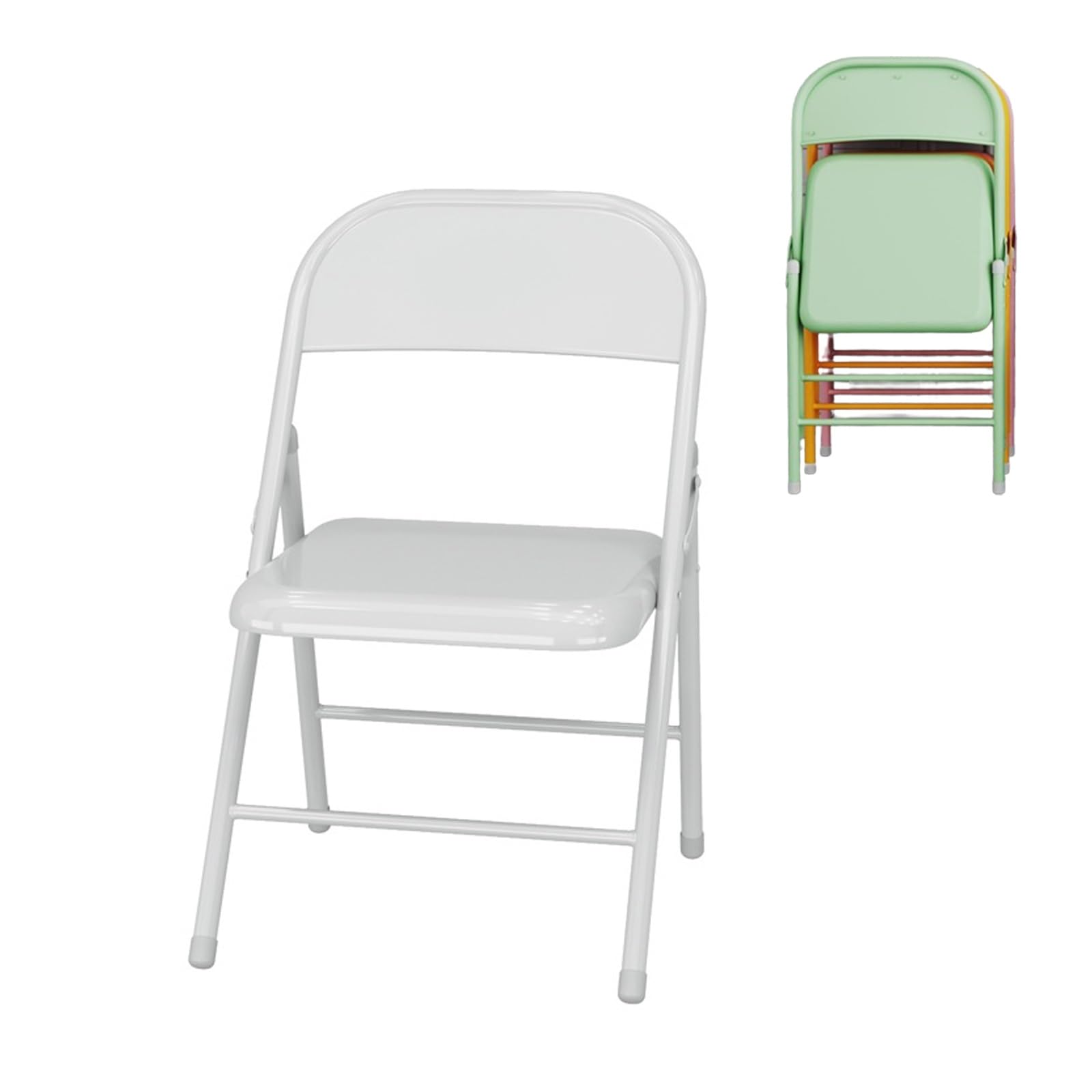 Amazon.com: Torzk Metal Folding Chair with Steel Frame & Back
